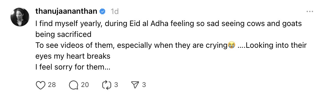 Thanuja sedih